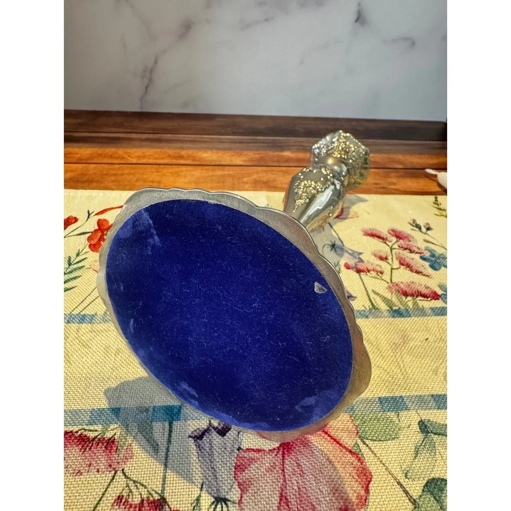Vintage Cut Glass Bowl Silverplated Rim,  candlestick‎ curated grouping